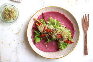 Buchweizenwraps mit Rote Bete