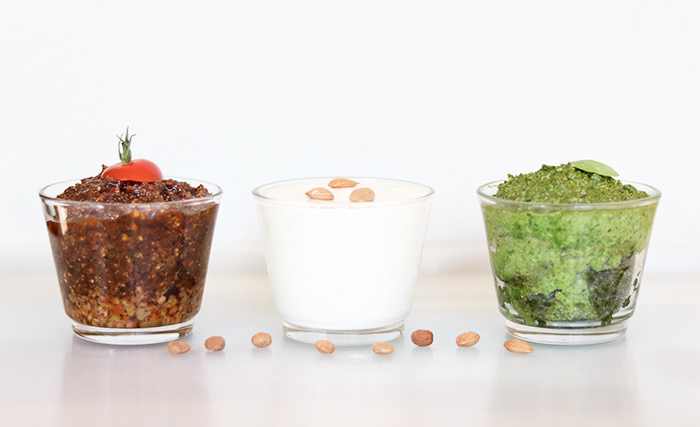 Pesto rot weiß grün